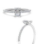 Load image into Gallery viewer, 0.50 To 5 Carat Pave Petite Engagement Ring Lab Diamond IGI Certified 14K Gold
