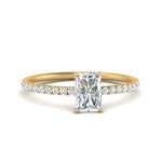 Load image into Gallery viewer, 0.50 To 5 Carat Pave Petite Engagement Ring Lab Diamond IGI Certified 14K Gold
