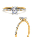 Load image into Gallery viewer, 0.50 To 5 Carat Pave Petite Engagement Ring Lab Diamond IGI Certified 14K Gold
