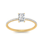 Load image into Gallery viewer, 0.50 To 5 Carat Pave Petite Engagement Ring Lab Diamond IGI Certified 14K Gold
