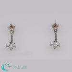 Load and play video in Gallery viewer, Lab Colored Front Back Fancy Marquise Earring Jackets