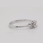 Load and play video in Gallery viewer, IGI Certified 1/2 - 5 Carat Lab Grown Diamond Petite Women Engagement Ring 14K Gold
