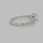 Load and play video in Gallery viewer, IGI Certified 1/2 - 5 Carat Lab Grown Diamond U Prong Women Engagement Ring 14K Gold
