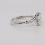 Load and play video in Gallery viewer, IGI Certified Twisted Vine Lab Grown Diamond Halo Engagement Ring 14K Gold
