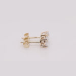Load and play video in Gallery viewer, 0.25 To 5 Carat Lab Diamond Round Stud Earring 14K Gold

