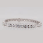 Load and play video in Gallery viewer, Round Lab Diamond Tennis Bracelet For Women
