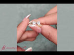 Load and play video in Gallery viewer, Simple 2 Heart Lab Diamond Promise Ring

