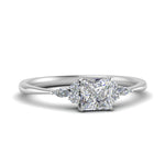 Load image into Gallery viewer, Lab diamond Petite Engagement Rings 14K Gold
