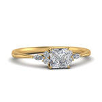 Load image into Gallery viewer, Lab diamond Petite Engagement Rings 14K Gold
