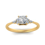 Load image into Gallery viewer, Lab diamond Petite Engagement Rings 14K Gold
