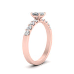 Load image into Gallery viewer, U Prong Lab Diamond Engagement Ring 14K Gold
