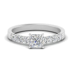 Load image into Gallery viewer, U Prong Lab Diamond Engagement Ring 14K Gold
