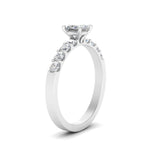 Load image into Gallery viewer, U Prong Lab Diamond Engagement Ring 14K Gold
