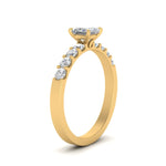 Load image into Gallery viewer, U Prong Lab Diamond Engagement Ring 14K Gold
