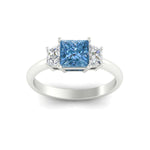 Load image into Gallery viewer, princess-cut-vivid-blue-trapezoid-engagement-ring-in-white-gold-fdenr7981prgvblueangle5-nl-wg.jpg