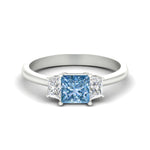 Load image into Gallery viewer, princess-cut-vivid-blue-trapezoid-engagement-ring-in-white-gold-fdenr7981prgvbluesleep-nl-wg.jpg