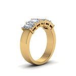 Load image into Gallery viewer, 0.50 To 5 Ct Radiant Cut Five Stone Wedding Band 14k Gold

