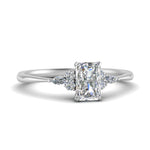 Load image into Gallery viewer, Lab diamond Petite Engagement Rings 14K Gold
