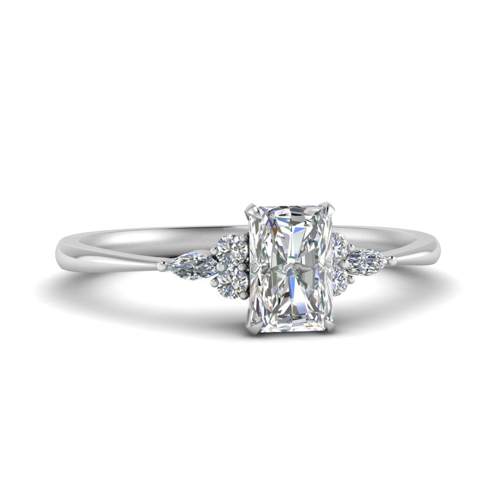 Lab diamond Petite Engagement Rings 14K Gold