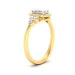 Load image into Gallery viewer, Lab Radiant Cut diamond Halo Engagement Rings 14K Yellow Gold
