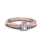 Load image into Gallery viewer, Lab Diamond Infinity Style Engagement Ring 14K Gold
