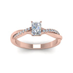 Load image into Gallery viewer, Lab Diamond Infinity Style Engagement Ring 14K Gold

