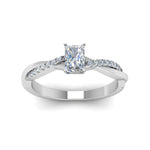 Load image into Gallery viewer, Lab Diamond Infinity Style Engagement Ring 14K Gold
