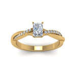 Load image into Gallery viewer, Lab Diamond Infinity Style Engagement Ring 14K Gold
