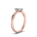 Load image into Gallery viewer, Lab Diamond Infinity Style Engagement Ring 14K Gold

