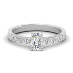 Load image into Gallery viewer, Solitaire With Accents Lab Diamond Ring 14K Gold
