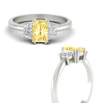 Load image into Gallery viewer, radiant-cut-vivid-yellow-trapezoid-engagement-ring-in-white-gold-fdenr7981ragvyellowangle3-nl-wg.jpg