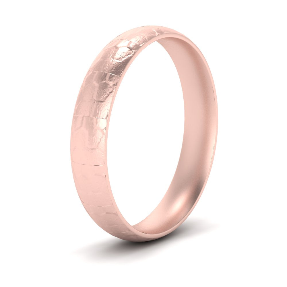 5 MM - 8 MM Lightweight Rock Texture Mens Wedding Band 14K Gold