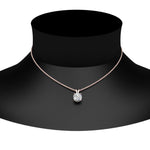 Load image into Gallery viewer, Round Cut Lab Diamond 4 Prong Solitaire Pendant For Women

