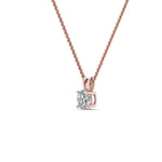 Load image into Gallery viewer, 0.25 Ctw To 5 Ctw Round Cut Lab Diamond 4 Prong Solitaire Pendant For Women 14K Gold
