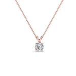 Load image into Gallery viewer, 0.25 Ctw To 5 Ctw Round Cut Lab Diamond 4 Prong Solitaire Pendant For Women 14K Gold

