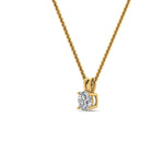 Load image into Gallery viewer, 0.25 Ctw To 5 Ctw Round Cut Lab Diamond 4 Prong Solitaire Pendant For Women 14K Gold
