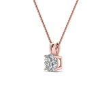 Load image into Gallery viewer, Round Cut Lab Diamond 4 Prong Solitaire Pendant For Women
