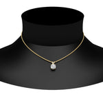 Load image into Gallery viewer, Round Cut Lab Diamond 4 Prong Solitaire Pendant For Women
