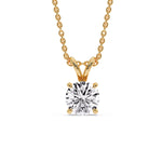 Load image into Gallery viewer, Fancy Lab Round Cut Colored Diamond Solitaire Pendant
