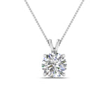 Load image into Gallery viewer, Round Cut Lab Diamond 4 Prong Solitaire Pendant For Women
