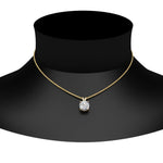 Load image into Gallery viewer, Round Cut Lab Diamond 4 Prong Solitaire Pendant For Women
