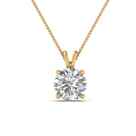 Load image into Gallery viewer, Round Cut Lab Diamond 4 Prong Solitaire Pendant For Women
