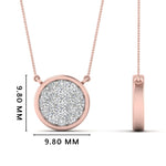 Load image into Gallery viewer, Round Cut Lab Diamond Cluster Disc Pendant
