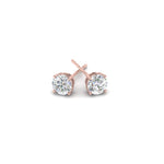Load image into Gallery viewer, 0.25 To 5 Carat Lab Diamond Round Stud Earring 14K Gold
