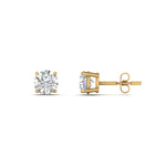 Load image into Gallery viewer, 0.25 To 5 Carat Lab Diamond Round Stud Earring 14K Gold

