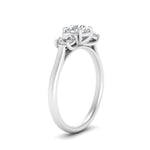 Load image into Gallery viewer, Lab Grown Round Cut Diamond 3 Stone Women Engagement Ring 14K White Gold
