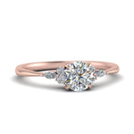 Load image into Gallery viewer, Lab diamond Petite Engagement Rings 14K Gold
