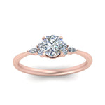 Load image into Gallery viewer, Lab diamond Petite Engagement Rings 14K Gold
