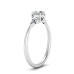 Load image into Gallery viewer, Lab diamond Petite Engagement Rings 14K Gold
