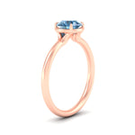 Load image into Gallery viewer, round-cut-collet-set-solitaire-vivid-blue-engagement-ring-in-rose-gold-fdenr11593rogvblueangle2-nl-rg.jpg
